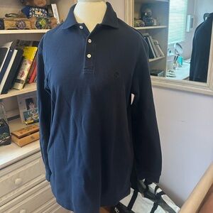 Brooks Brothers men’s Dark Blue Long Sleeve Polo size small